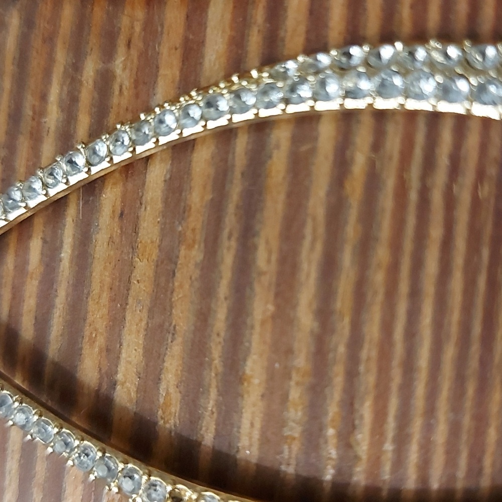 Twenty One Rhinestone Earrings - Picture 4 of 5